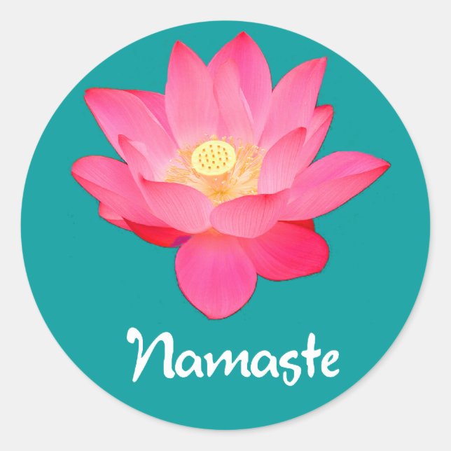 Adesivo Dons de Design do Namaste Lotus Flower (Frente)