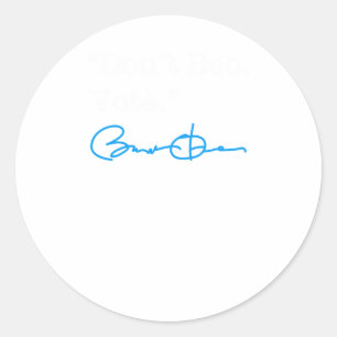 Adesivo Don't Boo Vote - Barack Obama (azul branco) Sticke