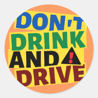 Adesivo Don't Drink and Drive Car Sticker