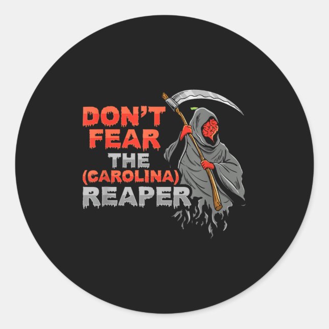 Adesivo Dont Fear The Carolina Reaper Design  (Frente)