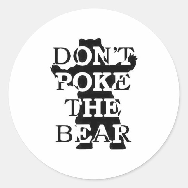Adesivo Don't Ke The Bear  (Frente)