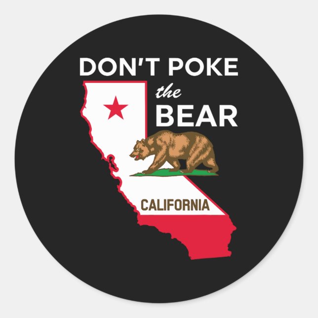 Adesivo Dont Ke The Bear California Republic Design  (Frente)