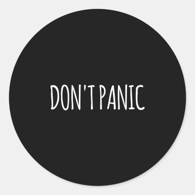 Adesivo Don't Panic  (Frente)