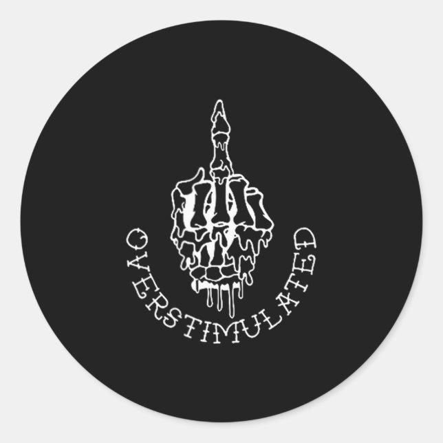 Adesivo Don't Talk To Me When I'm Overstimulated - Front A (Frente)