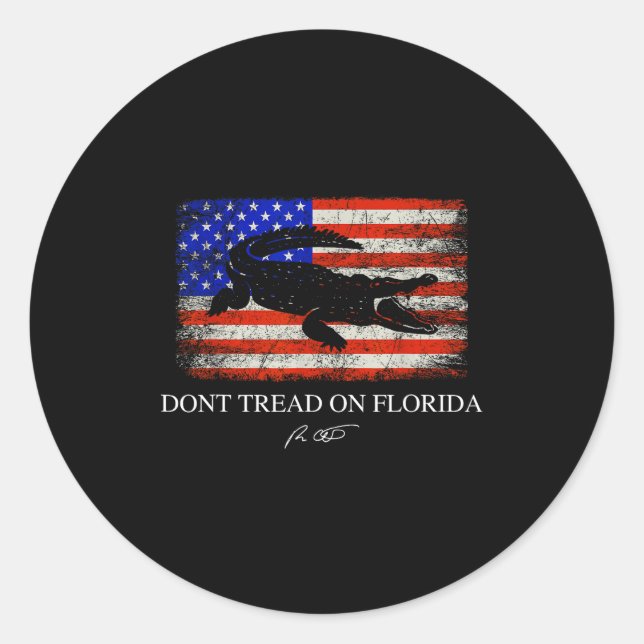 Adesivo Don't Tread On Florida Governor Ron Desantis 2022  (Frente)