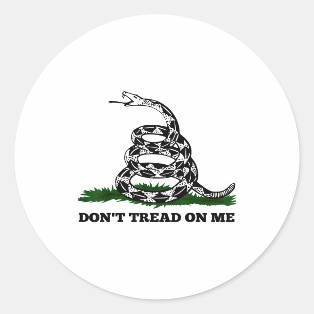 Adesivo Don't Tread On Me 2nd Amendment Patriotic New Nove (Frente)