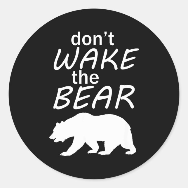 Adesivo Don't Wake The Bear Survival Camng And Sleeng  (Frente)