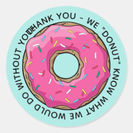 Adesivo DONUT Agradecemos Professores