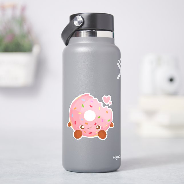 Adesivo Donut Alegre Com Confeitos (HidroFlask)