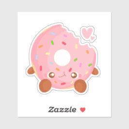 Adesivo Donut Alegre Com Confeitos