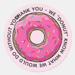 Adesivo DONUT Obrigado Professores