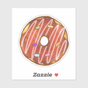 Adesivo Donut Recheado com Chocolate