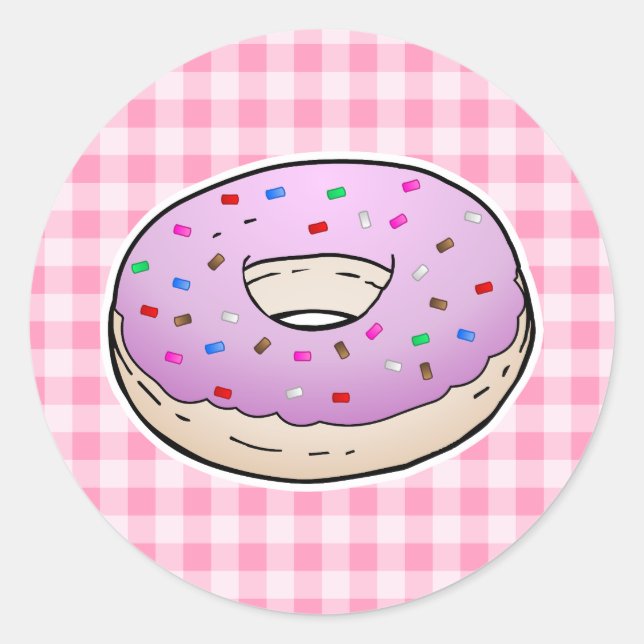 Adesivo Donut Rosa Mais Doce (Frente)