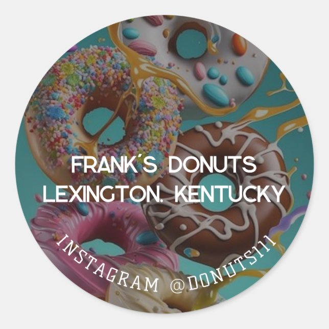 Adesivo Donuts (Frente)