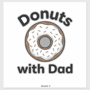 Adesivo Donuts Com O Papai Camisa Vintage De Donut Design_