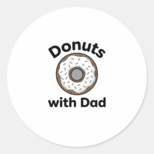 Adesivo Donuts Com O Papai Design De Camisa De Donut Vinta