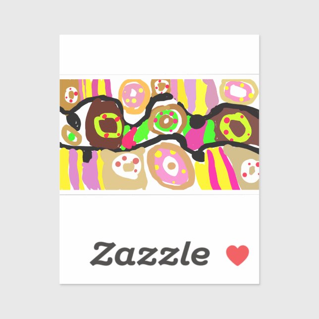 Adesivo Donuts divertidos (Folha)