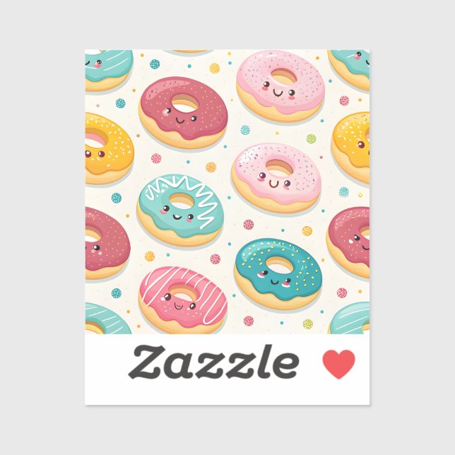 Adesivo Donuts Pattern (Folha)