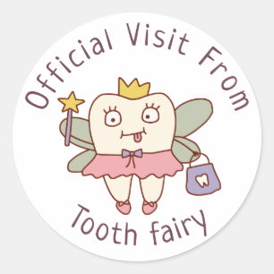 Adesivo Doodle da Fada do Dente Fofo
