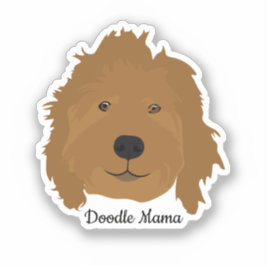 Adesivo Doodle Mama Goldendoodle