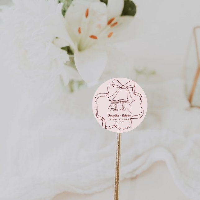 Adesivo Doodle Retro Caprichoso | Casamento   (Criador carregado)