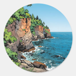 Adesivo Door County Illustration | The Bluffs and Lake