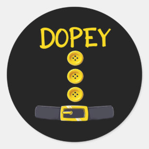Adesivo Dopey Dwarf Halloween - Cor do Figurino Correspond
