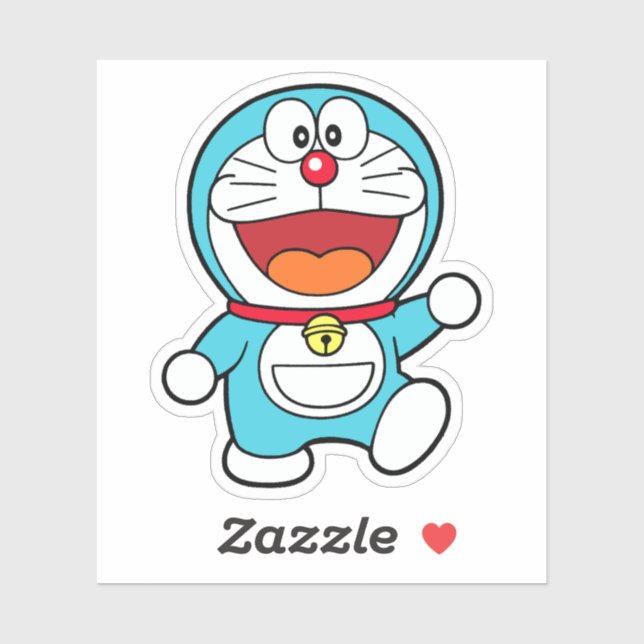 Adesivo Doraemon Feliz (Folha)