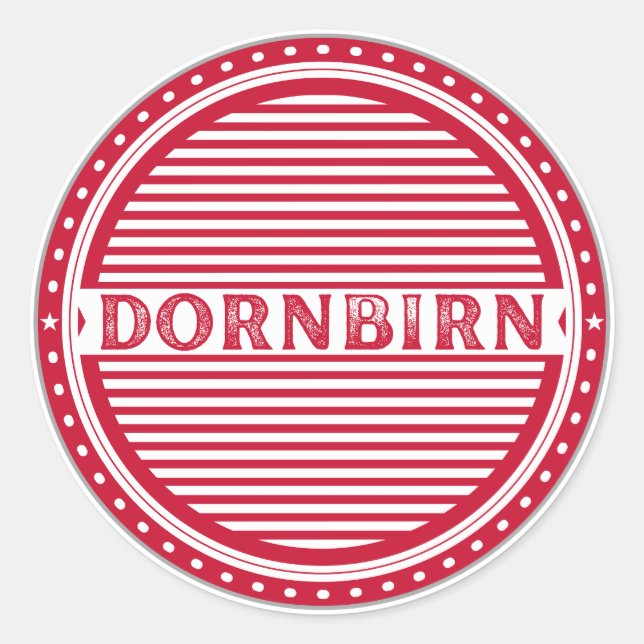 Adesivo Dornbirn City Pride Emblem – Austria Identity (Frente)