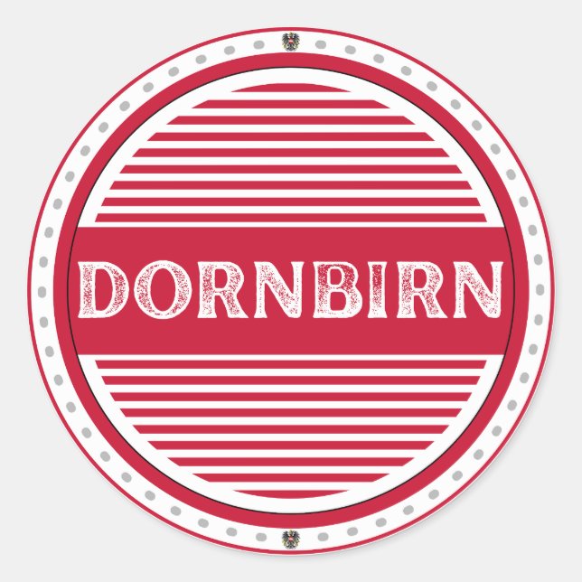Adesivo Dornbirn City Pride Emblem – Austrian Identity (Frente)