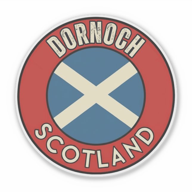 Adesivo Dornoch, Escócia (Frente)