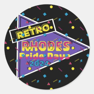 Adesivo dos Dias do Orgulho de Rodes Retroativos 2