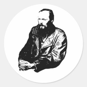 Adesivo Dostoyevsky Classic Round Sticker