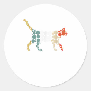 Adesivo Dot Cat Aproxima Pontos Engraçados Dia do Presente