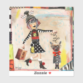 Adesivo Dottie e o seu Mini Me - Art Sticker