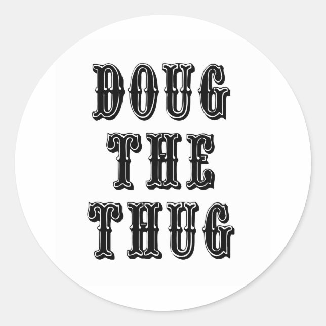 Adesivo Doug the Thug (Frente)