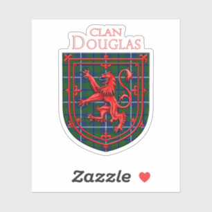 Adesivo Douglas Tartan Scottish Plaid Lion Rampant
