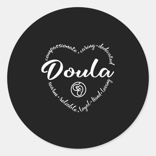 Adesivo Doula, apoio à gravidez, parto (Frente)