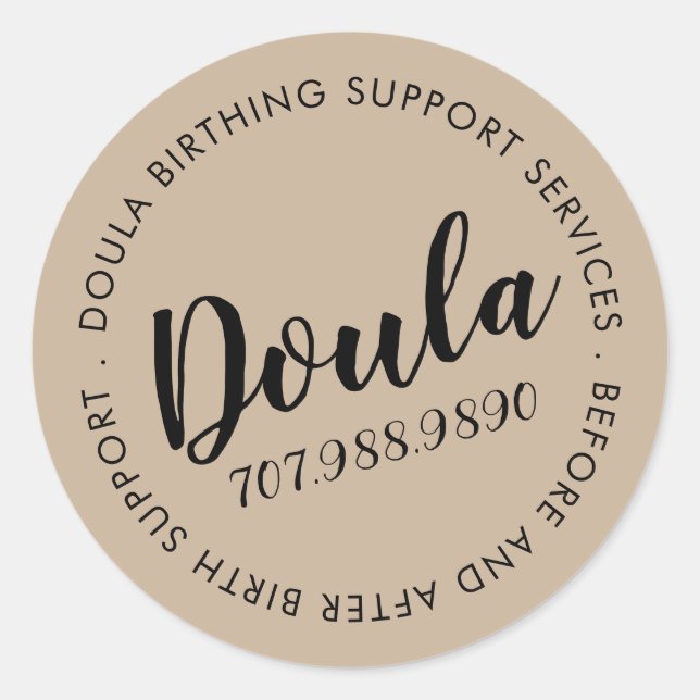 Adesivo Doula Birth Services (Frente)