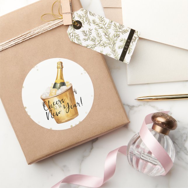 Adesivo Dourada Confetti anima-se ao Ano Novo (Presentear)