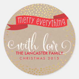 Adesivo DOURADA CONFETTI SNOVIDADE FOTO feliz tudo faixa