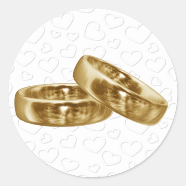 Adesivo Dourada de Banda de Casamento  (Frente)