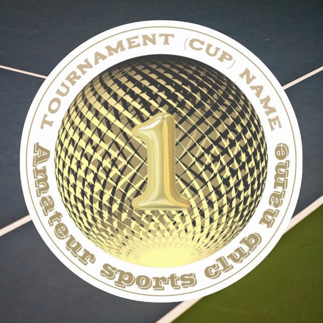 Adesivo Dourada medalha 1rua ganhadora no palito (Criador carregado)