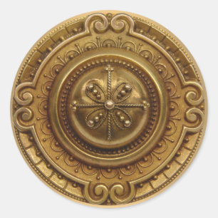 Adesivo Dourada Medallion Sticker