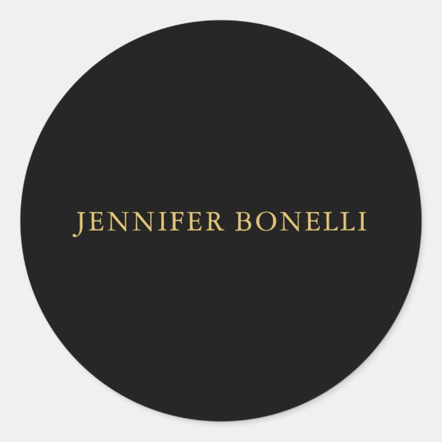 Adesivo Douradas cores pretas Trendam Modernas Placas (Frente)