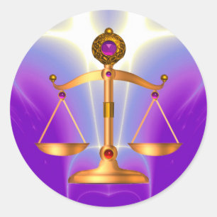 Adesivo Douradas ESCALAS JURÍDICAS COM PEDRAS GEM, Símbo
