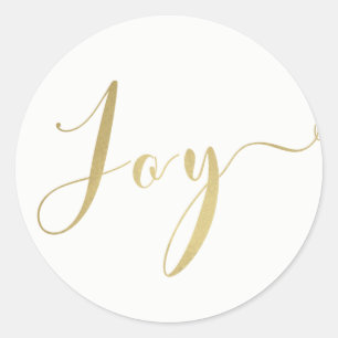 Adesivo Dourado Anos novos de Férias de JOY Personalizados
