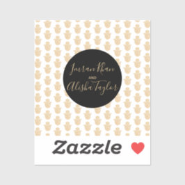 Adesivo Dourado casamento indiano hamsa Henna Anúncio