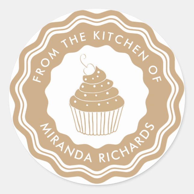 Adesivo Dourado Da Cozinha Da Padaria Moderna Homemada (Frente)