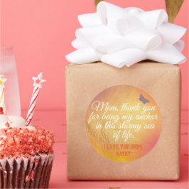 Adesivo Dourado Dia de as mães Moderno Único e Único de Co